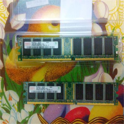 Лот: 6706007. Фото: 1. HYNIX PC3200U 1gb DDR 400MHz. Оперативная память