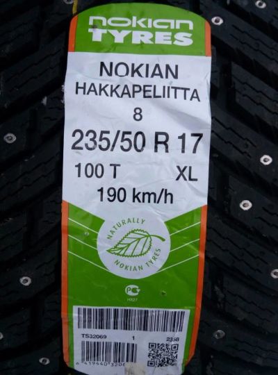 Лот: 10843458. Фото: 1. Nokian Hakkapeliitta. Шины