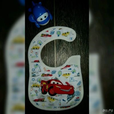 Лот: 9553126. Фото: 1. Слюнявчик, нагрудник "Молния McQueen... Детская гигиена