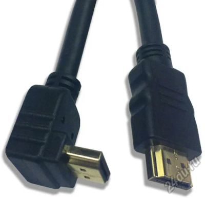 Лот: 5427022. Фото: 1. Кабель HDMI 3 метра (Угловой). Шлейфы, кабели, переходники