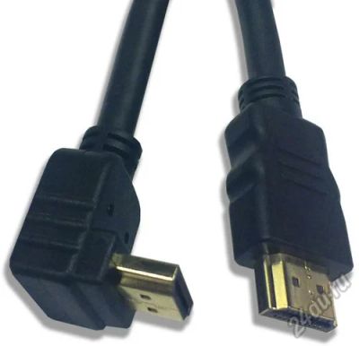 Лот: 5427030. Фото: 1. Кабель HDMI 5 метров (угловой). Шлейфы, кабели, переходники
