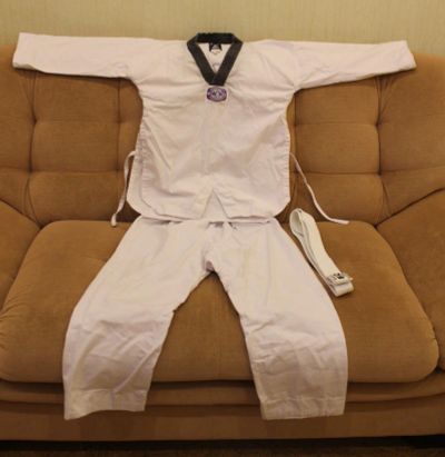 Лот: 6176463. Фото: 1. Добок для taekwon-do WTF рост... Одежда для боевых искусств
