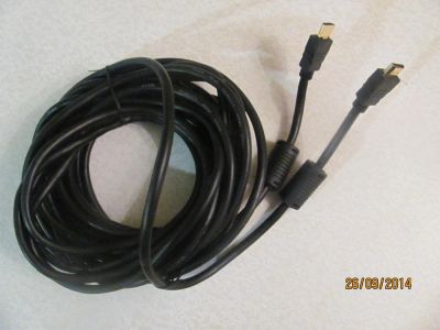 Лот: 4549167. Фото: 1. Кабель HDMI-HDMI 10 м с рубля... Шлейфы, кабели, переходники