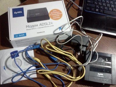 Лот: 1355443. Фото: 1. Модем ADSL2+ ZyXEL. Проводные модемы