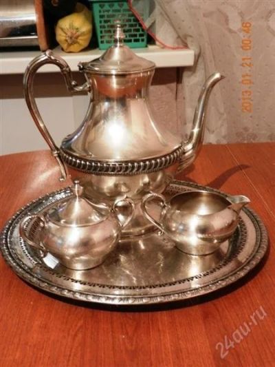 Лот: 2451340. Фото: 1. сервиз чайный 1920-е с клеймами... Сервизы, наборы посуды