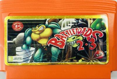 Лот: 14795765. Фото: 1. 2в1 Картридж 8-bit BATTLETOADS... Игры для консолей