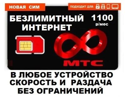 Лот: 24315410. Фото: 1. Безлимитный интернет для модема... SIM-карты, телефонные номера