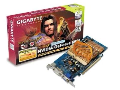 Лот: 624621. Фото: 1. Gigabyte GeForce 6600 на 128 Мб. Видеокарты