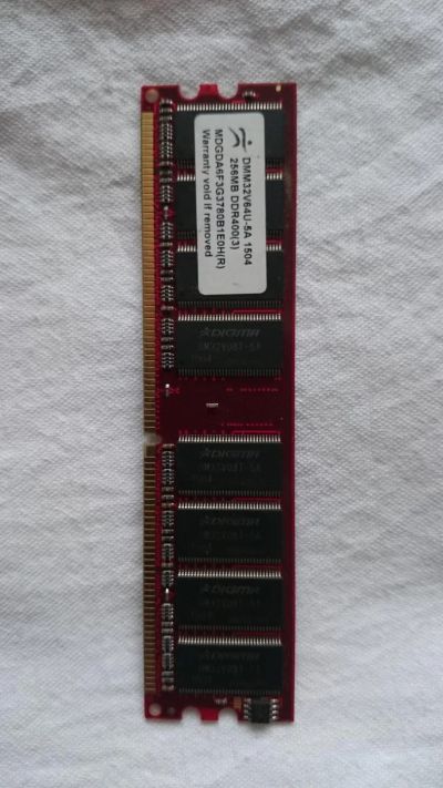 Лот: 6512541. Фото: 1. Память DDR 256mb/400 Digma (DMM32V64U-5A... Оперативная память
