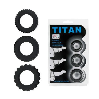 Лот: 24246908. Фото: 1. Набор эреционных колец Titan. Украшения