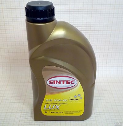 Лот: 17086542. Фото: 1. Масло Sintec Люкс 10W40 1л SL... Масла, жидкости