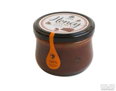 Лот: 13825996. Фото: 1. Крем-мёд с шоколадом, 220 г. Мёд, продукты пчеловодства