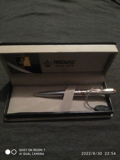 Лот: 19213501. Фото: 1. Серебряная ручка Regal.( Серебро... Ручки шариковые, перьевые