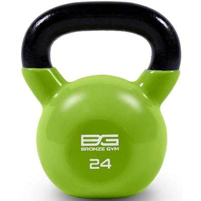 Лот: 24585565. Фото: 1. Гиря Bronze Gym в виниловой оболочке... Гири
