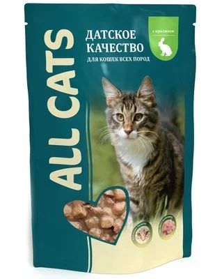 Лот: 13963941. Фото: 1. Корм All Cats (Ол Кэтс) Кролик... Корма