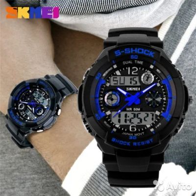 Лот: 8084065. Фото: 1. S-shock, skmei 0931. Оригинальные наручные часы