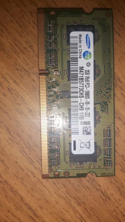 Лот: 19670903. Фото: 1. So-dimm ddr3 Samsung 2gb. Оперативная память