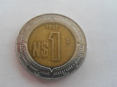 Лот: 5305226. Фото: 1. Мексика 1 новый песо, 1992. Америка