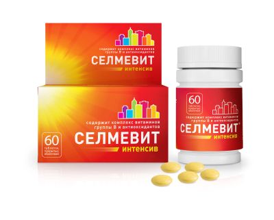 Лот: 23990110. Фото: 1. Селмевит Интенсив таб.п о №60. Спортивное питание, витамины