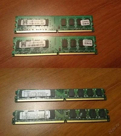 Лот: 5560029. Фото: 1. Комплект Hynix DDR2 800 Mhz PC6400... Оперативная память