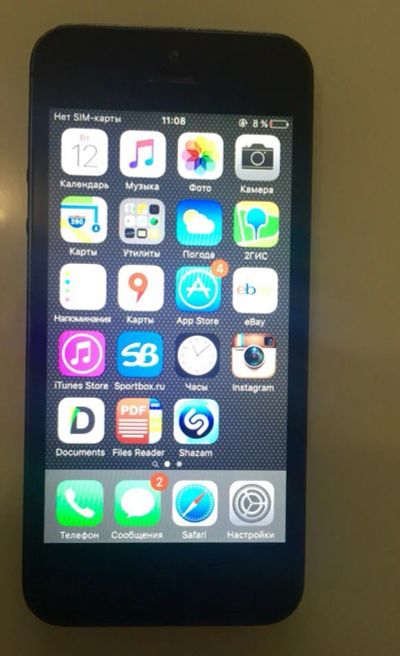 Лот: 6740223. Фото: 1. Iphone 5 Black 16 gb. Смартфоны
