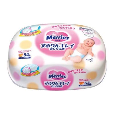 Лот: 5998186. Фото: 1. Merries Влажные мягкие салфетки... Детская гигиена