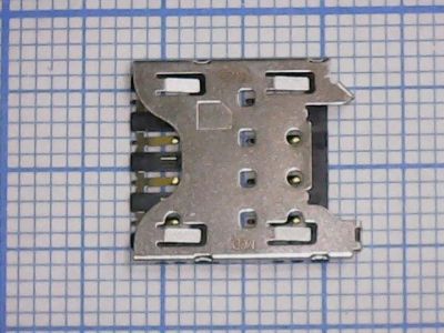 Лот: 12309532. Фото: 1. Коннектор SIM BlackBerry Q10 Z10... Шлейфы, разъёмы