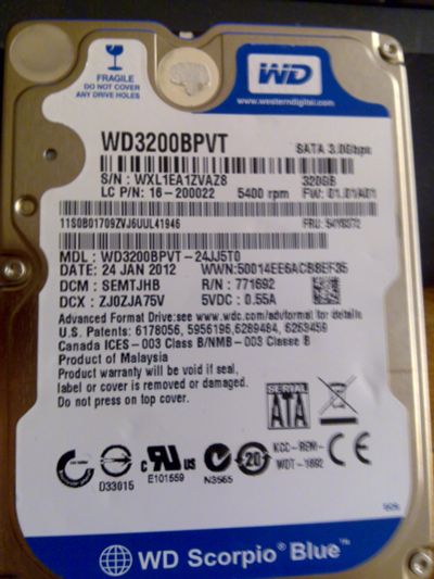Лот: 11643763. Фото: 1. Жесткий диск для ноутбука, HDD... Жёсткие диски (HDD)