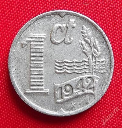 Лот: 1579305. Фото: 1. (№492/LZ) 1 цент 1942 (Нидерланды... Европа