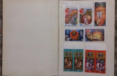 Лот: 16675316. Фото: 1. Альбом 12 страниц (15х20 см) заполнен... Марки