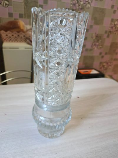 Лот: 25586745. Фото: 1. Ваза хрустальная. Вазы