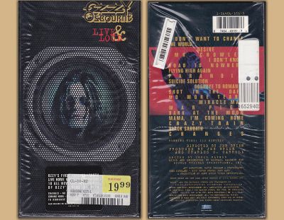 Лот: 7170696. Фото: 1. VHS Ozzy Osbourne Live and Loud... Видеозаписи, фильмы
