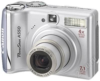 Лот: 1779282. Фото: 1. Фотоаппарат Canon PowerShot A550... Цифровые компактные