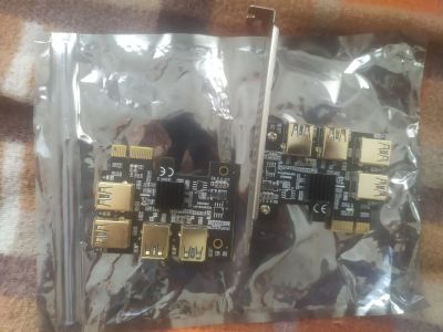 Лот: 25668330. Фото: 1. Плата расширения pci-e на 4 usb... Платы расширения, контроллеры, доп. порты
