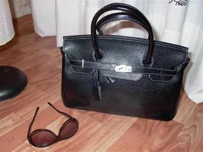 Лот: 843841. Фото: 1. Сумка кожаная черная. Сумки
