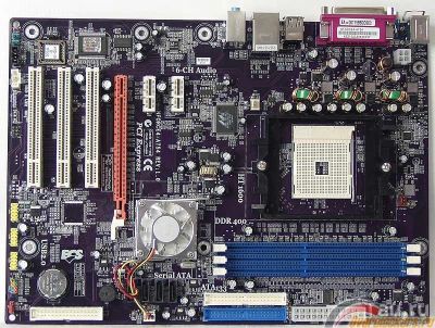 Лот: 9440832. Фото: 1. ECS Nforce4-A754 + AMD Sempron... Материнские платы