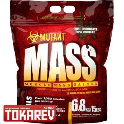 Лот: 3809120. Фото: 1. Гейнер Mutant Mass (gainer, мутант... Спортивное питание, витамины