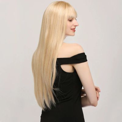 Лот: 17128663. Фото: 1. Парик длинный прямой medium blonde. Парики