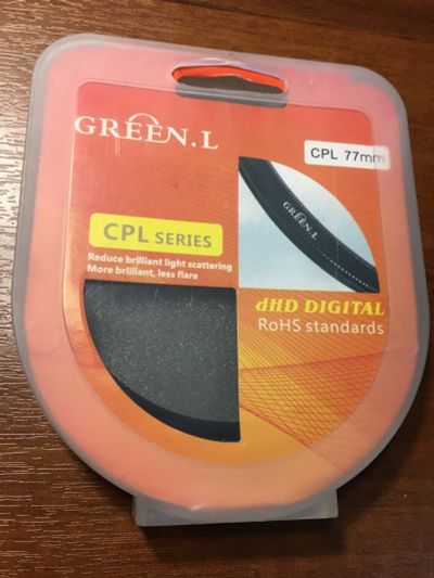 Лот: 18406900. Фото: 1. Светофильтр Green.L CPL поляризационный... Светофильтры