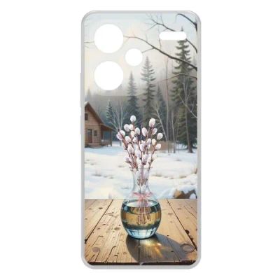 Лот: 25134734. Фото: 1. Чехол Krutoff Clear Case "Верба... Чехлы, бамперы