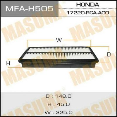 Лот: 18584458. Фото: 1. Воздушный фильтр masuma honda... Расходные материалы
