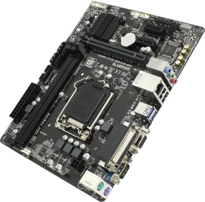 Лот: 7789306. Фото: 1. Gigabyte GA-H110M-DS2 DDR3 rev1... Материнские платы