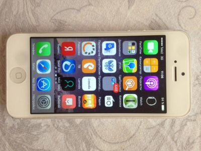 Лот: 10168940. Фото: 1. iPhone 5, 16 gb обмен на ноутбук... Смартфоны