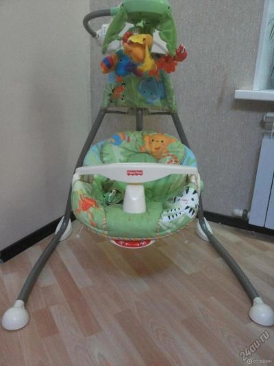Лот: 5960106. Фото: 1. Колыбель-качели Fisher-price... Ходунки, прыгунки, качели