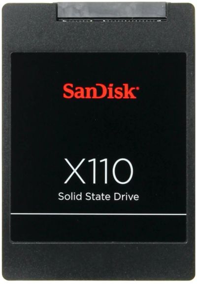 Лот: 10776113. Фото: 1. SSD диск SanDisk X110 128 Гб SD6SB1M-128G-1022I... SSD-накопители