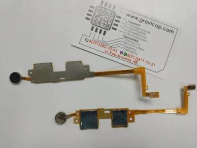 Лот: 16474685. Фото: 1. Шлейф симкарты и флеш MMC для... Шлейфы, разъёмы