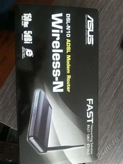 Лот: 2555107. Фото: 1. модем роутер ASUS DSL-N10. Проводные модемы