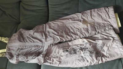 Лот: 9482554. Фото: 1. Осенние штанишки-полукомбинезон. Верхняя одежда