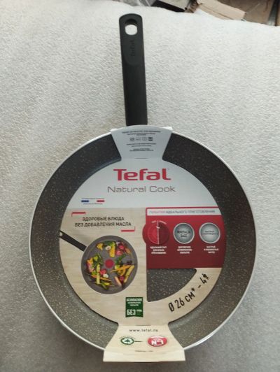 Лот: 21276325. Фото: 1. Сковорода Tefal Natural Cook 26... Сковороды и сотейники