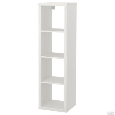 Лот: 14450635. Фото: 1. Стеллаж, 4 ячейки, белый. Полки, стеллажи, этажерки